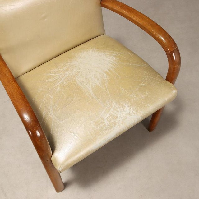 Vintage Armchairs in Beech, 1960s For Sale - Image 6 of 8