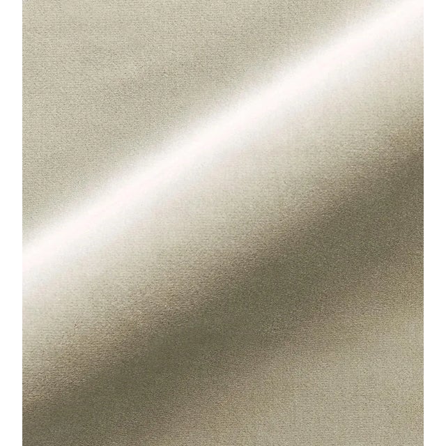 The House of Scalamandré Torino Velvet Fabric, Taupe For Sale