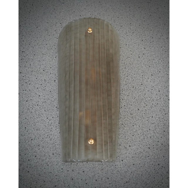 Smoky Murano Glass and Brass Wall Light, 2000 For Sale - Image 6 of 9