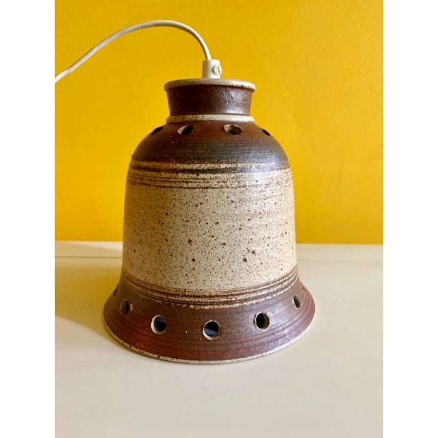 Ceramic Danish Ceramic Pendant Lamp 1960s For Sale - Image 7 of 10