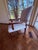 Beautiful Traditional Oak Parquet Dining Room Table and Chairs With 2 Exenstions For Sale - Image 17 of 17