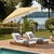 Transform your outdoor space with the lucerna 9 ft crank umbrella. This vibrant accessory features a delightful yellow...