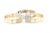 Beautifully made Italian bangle bracelets featuring three rows of crystals across the front of each bracelet. The front...