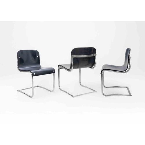 T70, 920 Chairs by Carlo Bartoli, 1970s, Set of 8 For Sale - Image 6 of 8