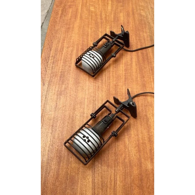 Vintage Italian Sintesi Pinza Clamp Table Lamps by Ernesto Gismondi for Artemide, Set of 2 For Sale - Image 14 of 18