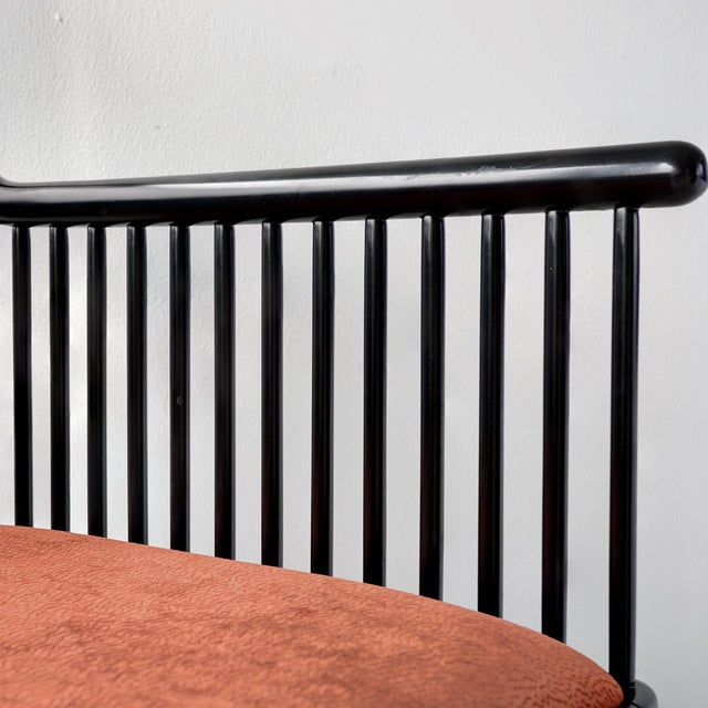 Vintage Stendig "Andover" Pair of Arm Chairs in Copper Rust Velvet For Sale - Image 17 of 18