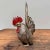 Metal Japanese Okimono Rooster and Hen, 1920s, Set of 2 For Sale - Image 7 of 13