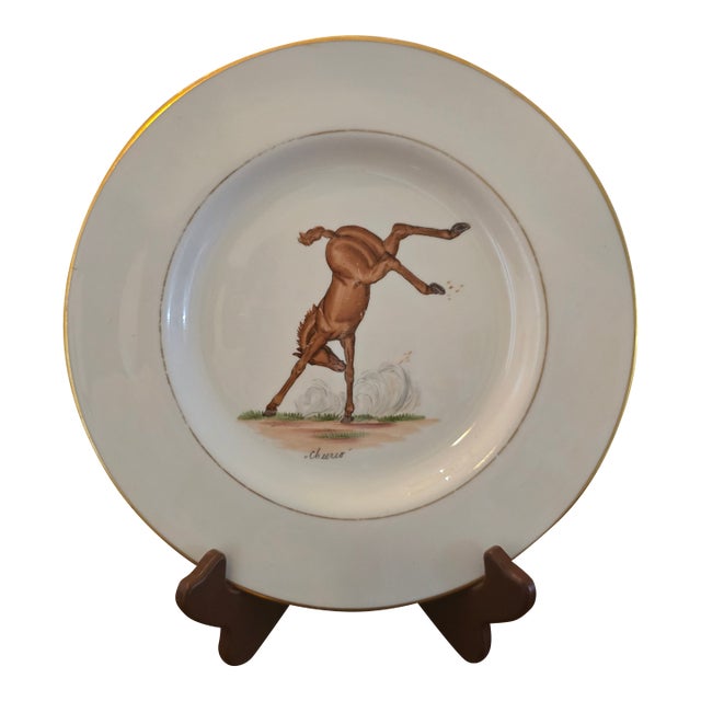 1950s Pickard China Plate by Crest Studios For Sale