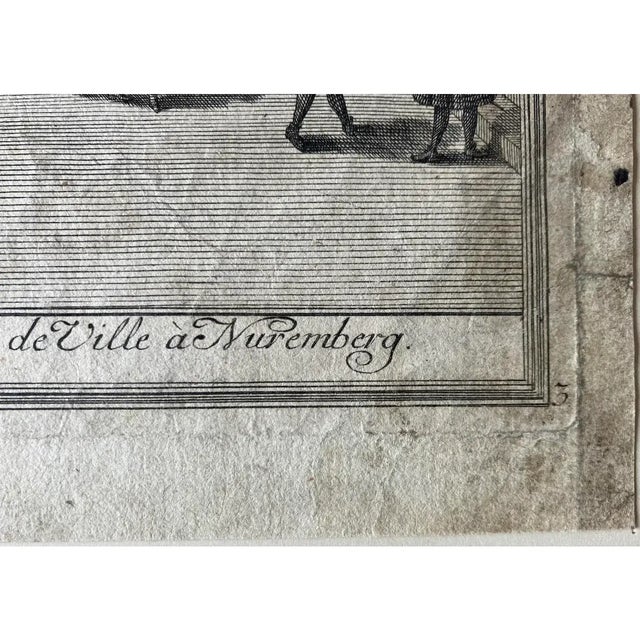 John Adams Delsenbach (1687-1765) the Nuremberg Town Hall Engraving c.1720 For Sale In Reno/Lake Tahoe - Image 6 of 13
