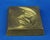 Gilded bronze sculpture with a hollowed-out anthropomorphic crescent moon, signed "zev" by the artist on the lower right,...