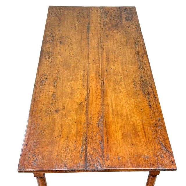 French Provincial Fruitwood Farmhouse Table, 1850 For Sale - Image 11 of 13
