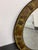 Gilded Metal Floral Medallion Wall Mirror, 26.5 Inches For Sale - Image 4 of 12