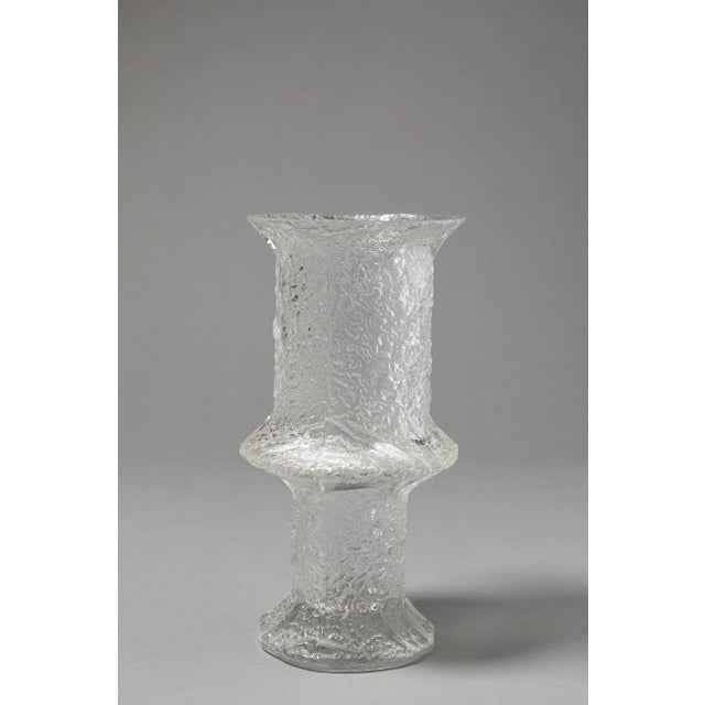 Textured Modernist Glass Vase by Timo Sarpaneva for Iittala, 1960s For Sale - Image 11 of 11