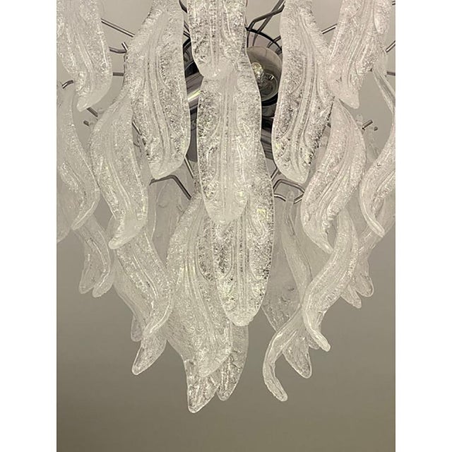 Contemporary Leafes Murano Glass Chandelier by Simoeng For Sale - Image 3 of 6