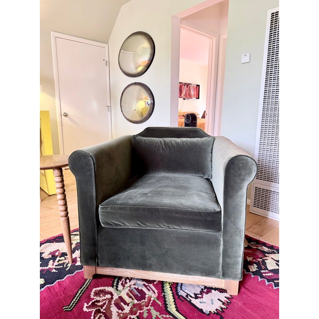 Gorgeous Green Velvet KST Chair From Heavenly - Retails for 1400 For Sale In Los Angeles - Image 6 of 6