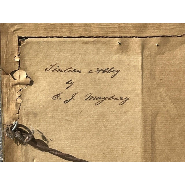 Edgar James Maybery, Tintern Abbey, 20th Century, Watercolour, Framed For Sale - Image 4 of 6