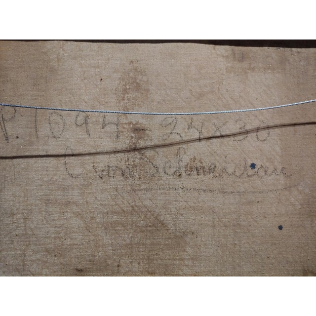 Christian Von Schneider -Portrait of Daughter -Oil Painting For Sale - Image 9 of 10