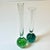 Mid-Century Italian Boho Chic Hollywood Regency Controlled Bubble Bud Vases - Set of 2 For Sale - Image 4 of 7