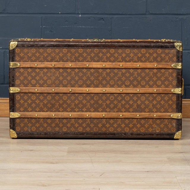 20th Century Trunk in Monogram Canvas from Louis Vuitton, France, 1900s For Sale - Image 9 of 18