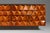 Rare Brutalist Space Age Sculptural Diamond Faced 8-Drawer Dresser / Sideboard W/ Leather Top, Italy, C. 1970s For Sale - Image 10 of 16