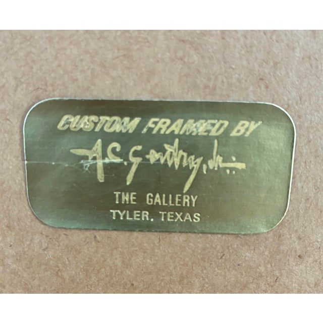 Wood Mid 20th Century Mid-Century Modern Abstract Still Life Lithograph by Minarro For Sale - Image 7 of 8