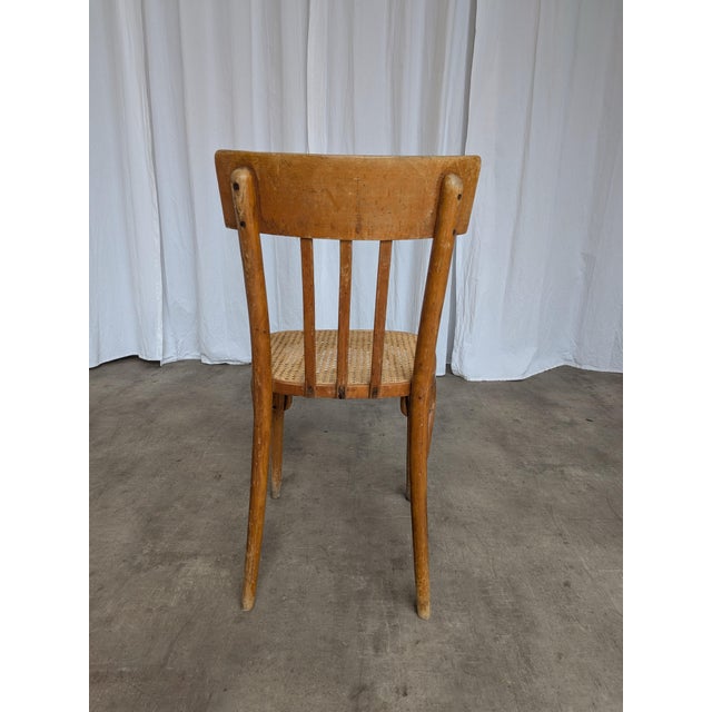 Vintage Boho Cane Seat Dining Chair, Yugoslavia, 1970s For Sale - Image 6 of 18