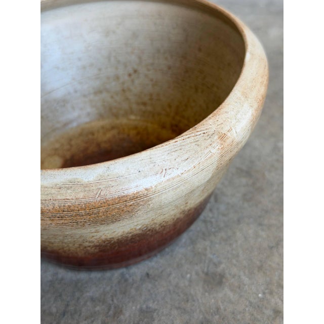 1960s Studio Ceramic Light Brown Gradient Bowl 1960s Mid-Century Modern For Sale - Image 5 of 10