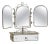 French Art Deco Vanity Mirror with Drawer, 1930s For Sale