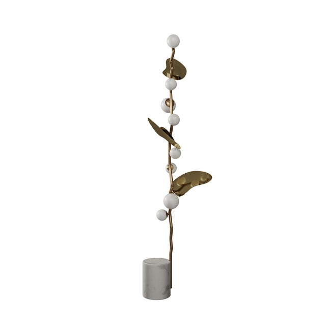 Metal Almond Floor Lamp by Creativemary For Sale - Image 7 of 10