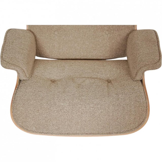 Textile Set of Lounge Chair and Ottoman in Nubia Fabric by Charles and Ray Eames For Sale - Image 7 of 18