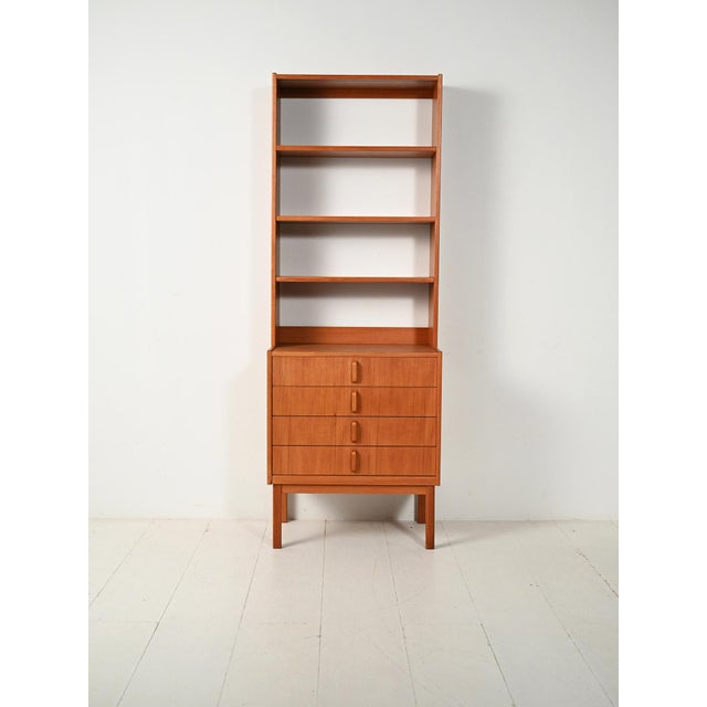 Wood Scandinavian Teak Bookcase by Bertil Fridhagen for Bodafors, 1960s For Sale - Image 7 of 7