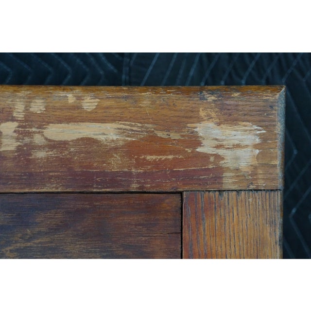 Brown Antique Early American Primitive Oak Chamber Pot Commode Toilet Step Stool For Sale - Image 8 of 18