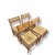 Italian Beech Dining Chairs, 1960s, Set of 4 For Sale - Image 4 of 9
