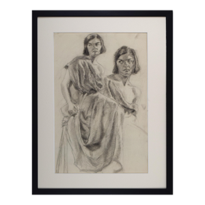 Graphite Female Figure Study Drawing by Anne Neumark C. 1928