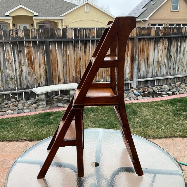 Early 20th Century Arts and Crafts Metamorphic Chair/Ladder For Sale In Reno/Lake Tahoe - Image 6 of 12
