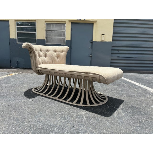 1970s 1970s Russel Woodard Mid-Century Modern Designer Aluminum Chaise Lounge For Sale - Image 5 of 12