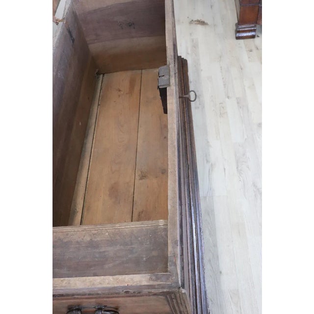 17th Century Blanket Chest in Walnut Wood For Sale - Image 10 of 11