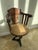 Cast iron and oak ship’s, captain’s, pilot’s chair