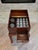 19th Century English Victorian Era Mahogany Apothecary Travel Chest Box on Stand With Glass Jars For Sale - Image 10 of 18