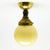Goldenrod Art Deco Ceiling Lamp from Huta Zawiercie, Poland, 1930s For Sale - Image 8 of 17