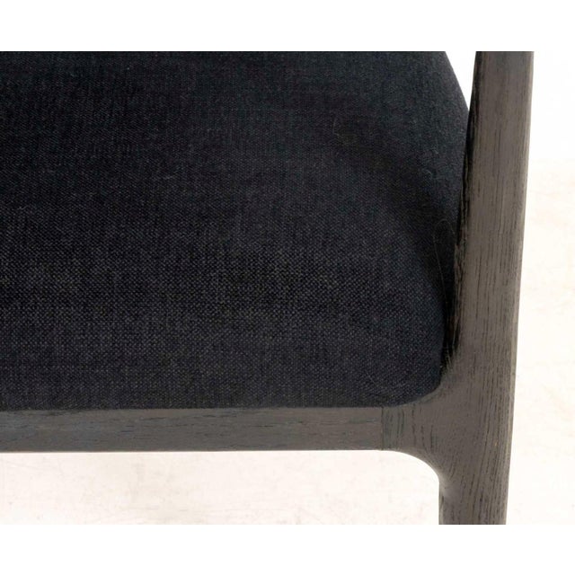 Restoration Hardware Black Dining Chairs, 6 For Sale - Image 10 of 13