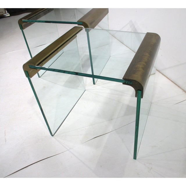 Metal Pace Collection End Tables by Leon Rosen for Pace For Sale - Image 7 of 10