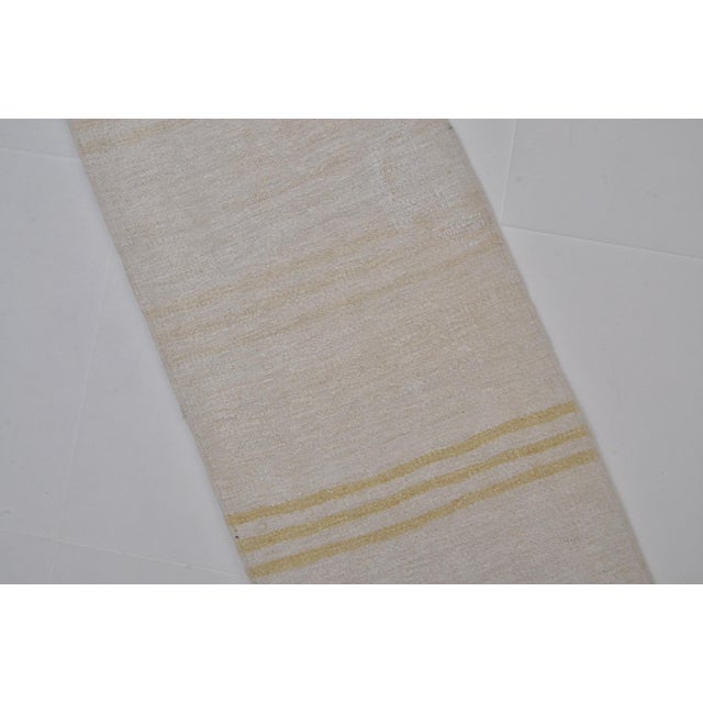 1950s Off White Anatolian Kilim Runner For Sale - Image 4 of 10