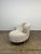 Cream Made to Order Kidney Loveseat Sofa For Sale - Image 8 of 11