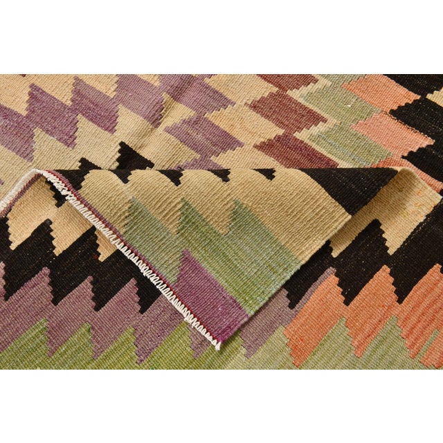 Anatolian Wool Kilim Rug For Sale - Image 10 of 11
