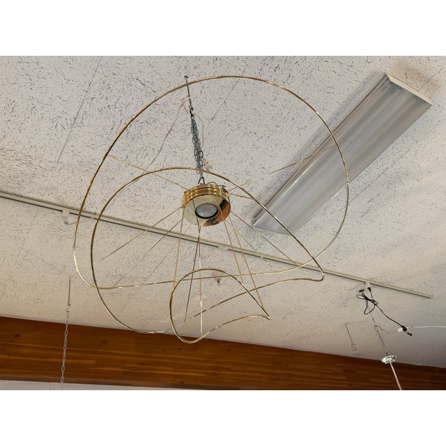 Abstract Giovanni Barbato Axolight 3 Hoops Ceiling Light, Italy For Sale - Image 3 of 12