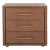 Rosey 3 Drawer Wood Nightstand - Brown For Sale