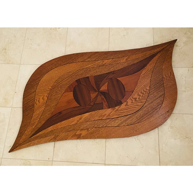 Large Vintage 1960s Wood Wall Sculpture Hanging Art – Abstract Organic Design For Sale In Chicago - Image 6 of 7