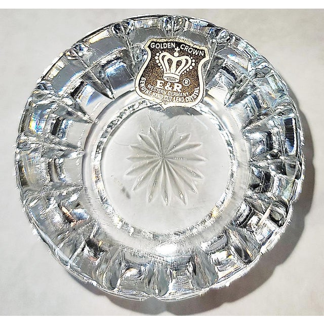 1950s E&r West Germany Crystal Paperweight For Sale - Image 4 of 5