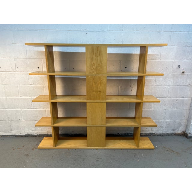 Goldenrod Mid-Century Style Modern Open Shelving Bookcase For Sale - Image 8 of 10